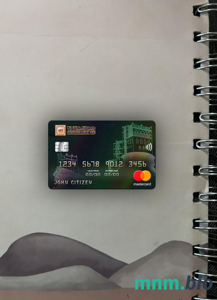 Yemen International bank wygląd zdjęcia mastercard skan PSD + zdjęcie